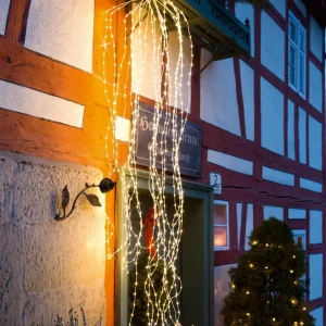 Hellum LED Fontäne Tauperlen, 700 LEDs, 20 Stränge, Timer, für Außen 577839