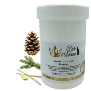Himalaya (Edeltanne, Fichtennadel, Lemongras, Zedernholz) - 1 kg Salz Körperpeeling, mit BIO-Meersalz (Kopie)