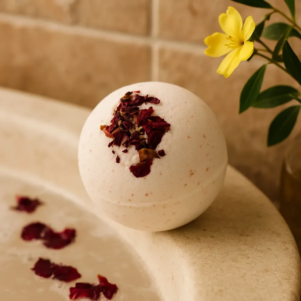 Himalaya-Salz-Badebombe – Ylang-Ylang-Kokosöl