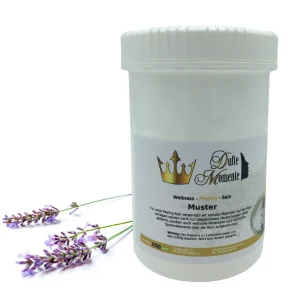 Lavendel - 1 kg Salz Körperpeeling, mit BIO-Meersalz