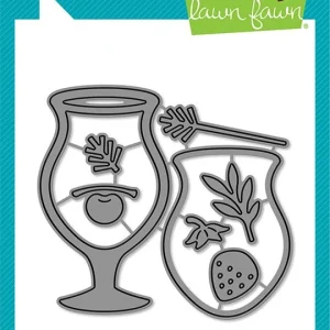 Lawn Fawn Build--drink cocktail add-on Stand alone Stanzschablone