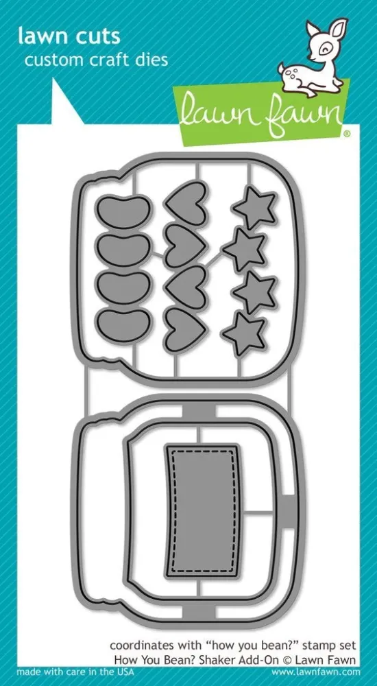 Lawn Fawn How You Bean? Shaker Add-On Stanzen