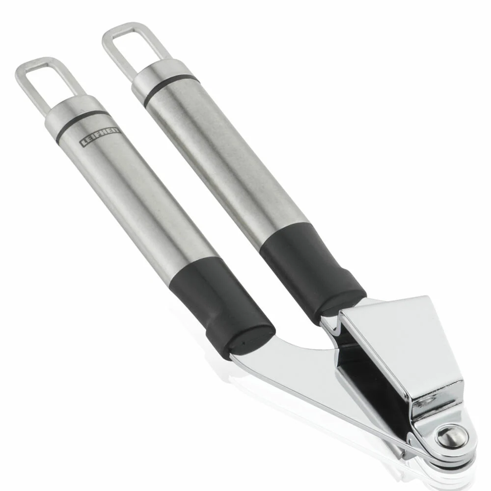 Leifheit Knoblauchpresse, Knoblauchschneider, Knoblauchschäler, Edelstahl, 3124