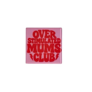 Love Tiles Fliese/ Untersetzer "MUMS CLUB" - rosa