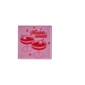 Love Tiles, Untersetzer, Motiv: Mädelsabend, rosa