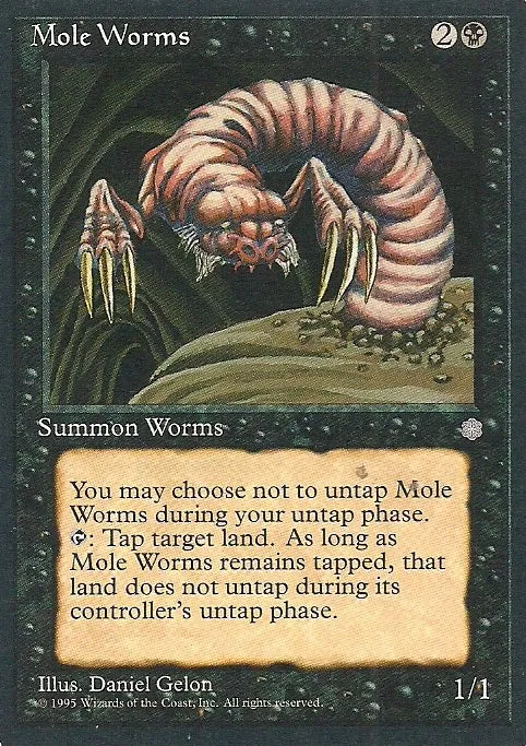 MOLE WORMS, Magic - Gathering-, Ausgabe / Set / Serie Eiszeit (Ice Age) 1995