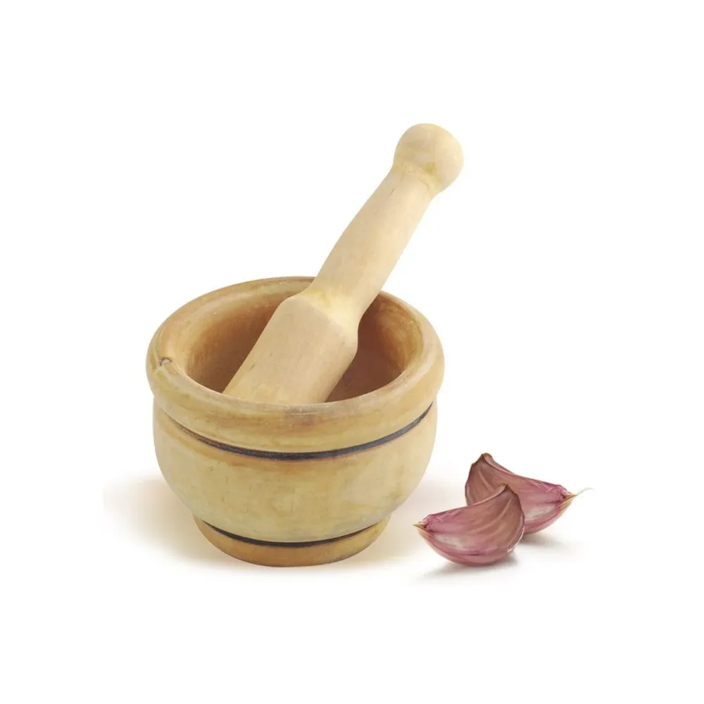 Mörser Metaltex Holz 12 cm