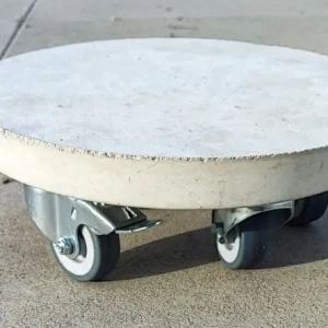 Pflanzenroller BeFancy Rund -200kg Blumenroller Untersetzer Indoor/Outdoor Beton (330mm)