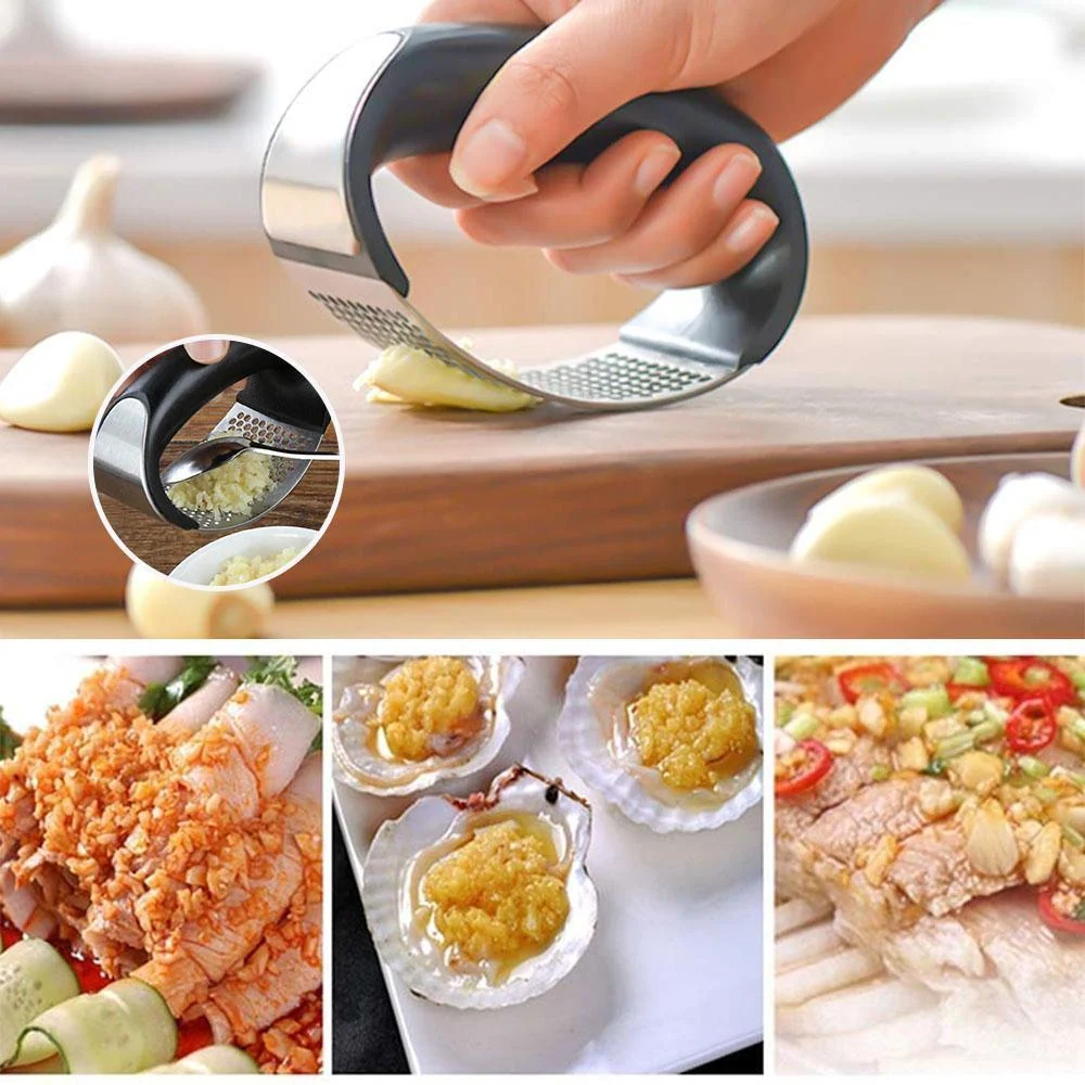 🍽️😘Premium Edelstahl Knoblauchpresse