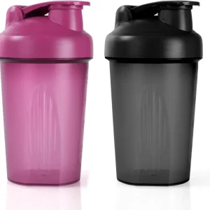 Protein Shaker 500ml mit Edelstahl-Mischkugel und Messskala