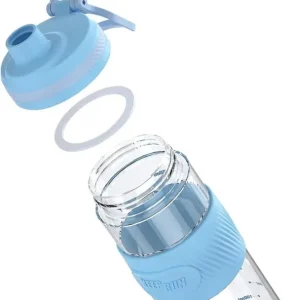 Protein Shaker 650ml Blau Auslaufsicher BPA-frei Fitness