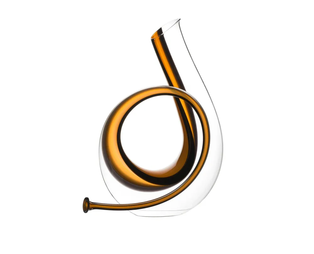 Riedel Dekanter Horn, Bernstein und Schwarz