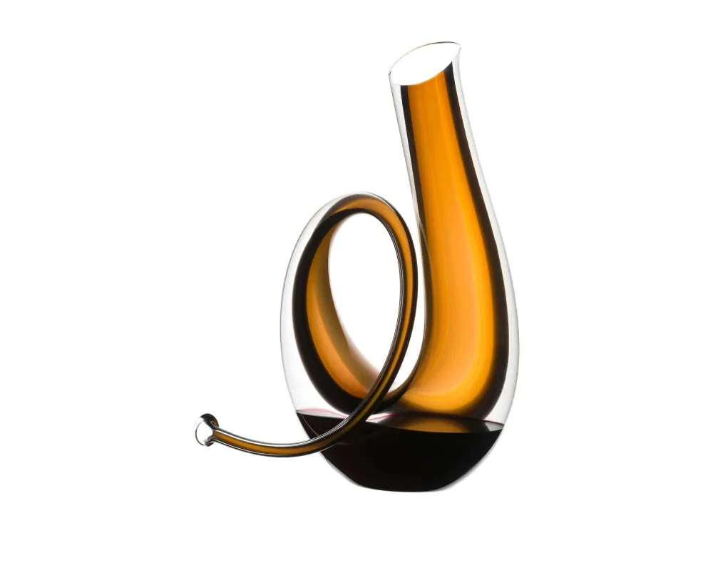Riedel Dekanter Horn, Bernstein und Schwarz