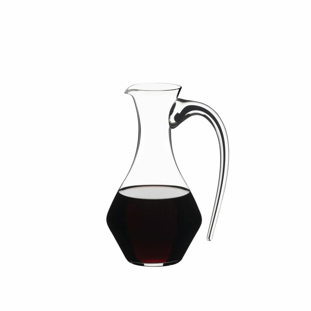Riedel Fatto Mano Cabernet Dekanter, Weinkaraffe, Weindekanter, Kristallglas, Schwarz, 0.75 L, 4900/13B