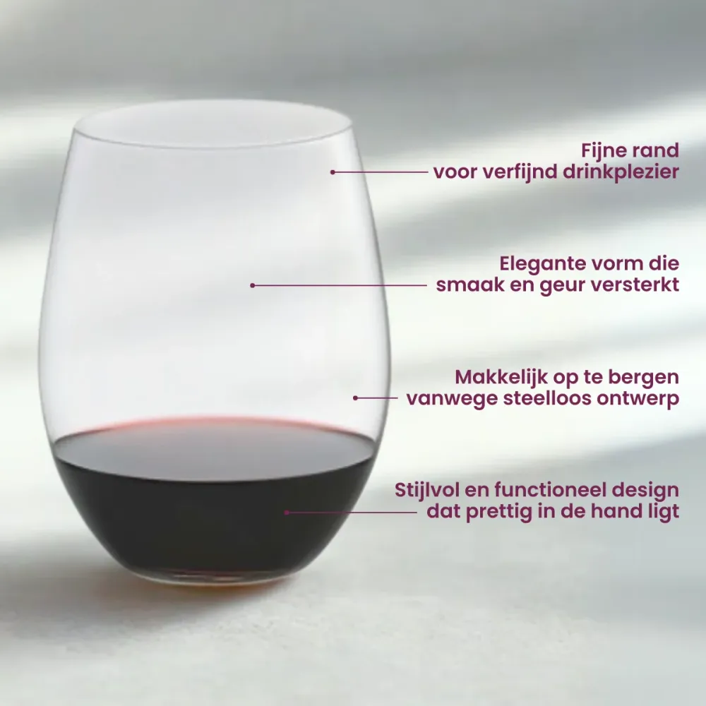 Riedel Rote Weingläser O Wine - Cabernet / Merlot - 2 Stücke