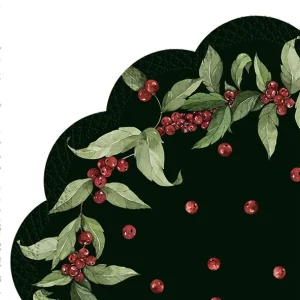 Rondo-Servietten 'Leander' dark green