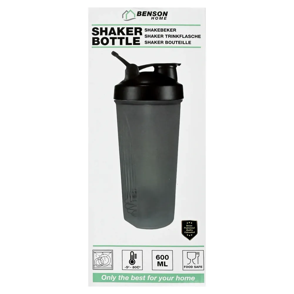 Shaker Trinkflasche 600 ml