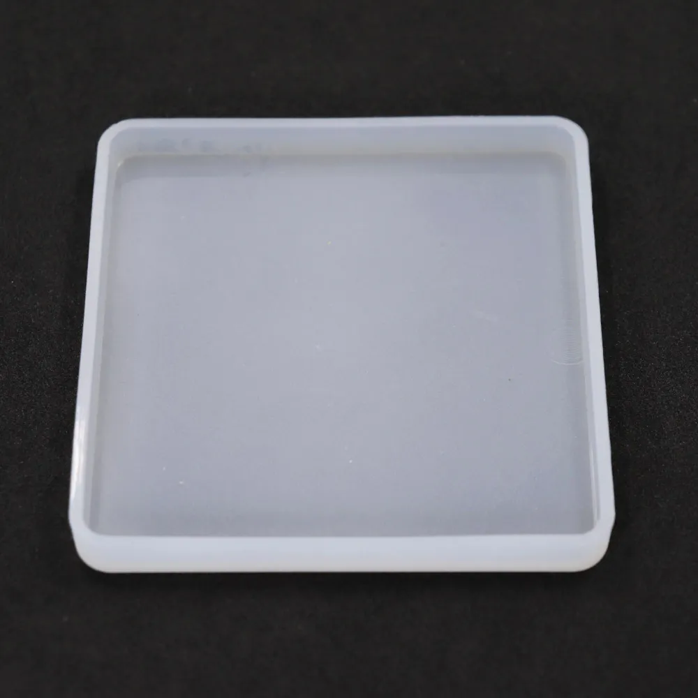 Silikonform Untersetzer quadratisch Viereck Gießform ca. 8 x 8 cm