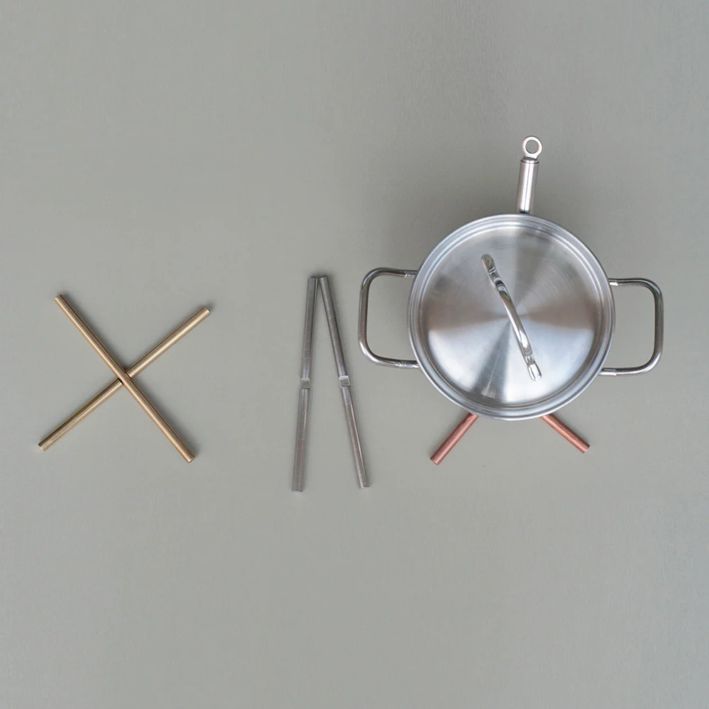 topfuntersetzer / trivet edelstahl
