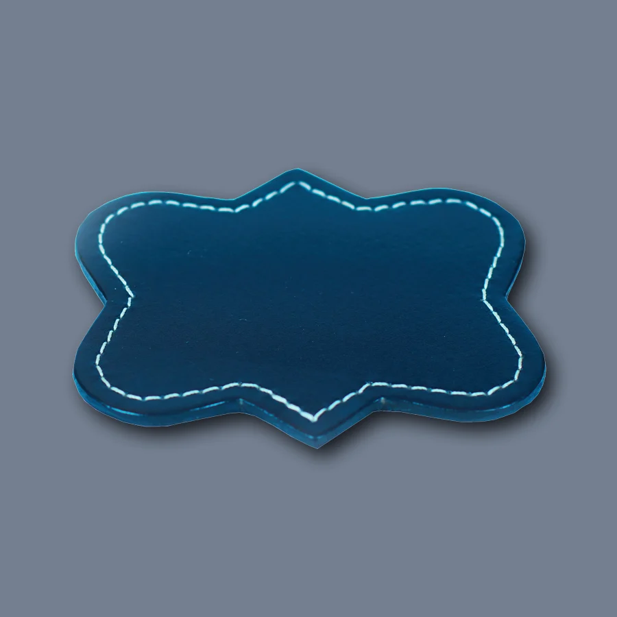 Untersetzer LIFESTYLE aus Leder glatt - navy