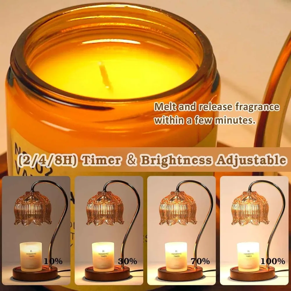 Valentinstagsgeschenk: Dimmbare Kerzenwärmer Lampe Timer Vintage