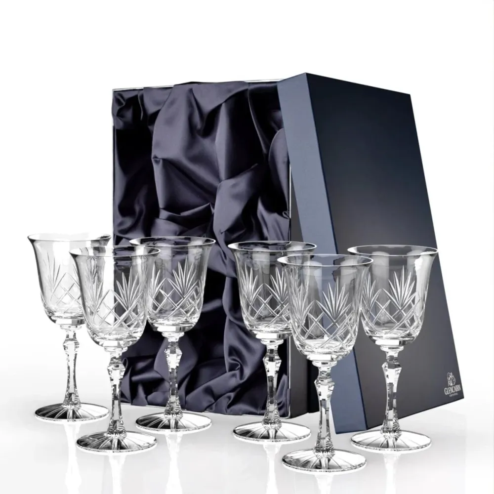 Weingläser Skye 6 Stück - Geschenkverpackung - Bleikristall - Glencairn Crystal Scotland