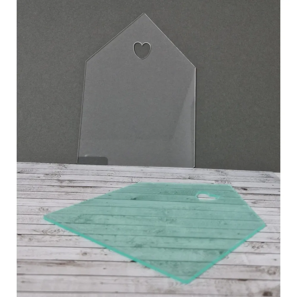 Acryl Haus mit Herz