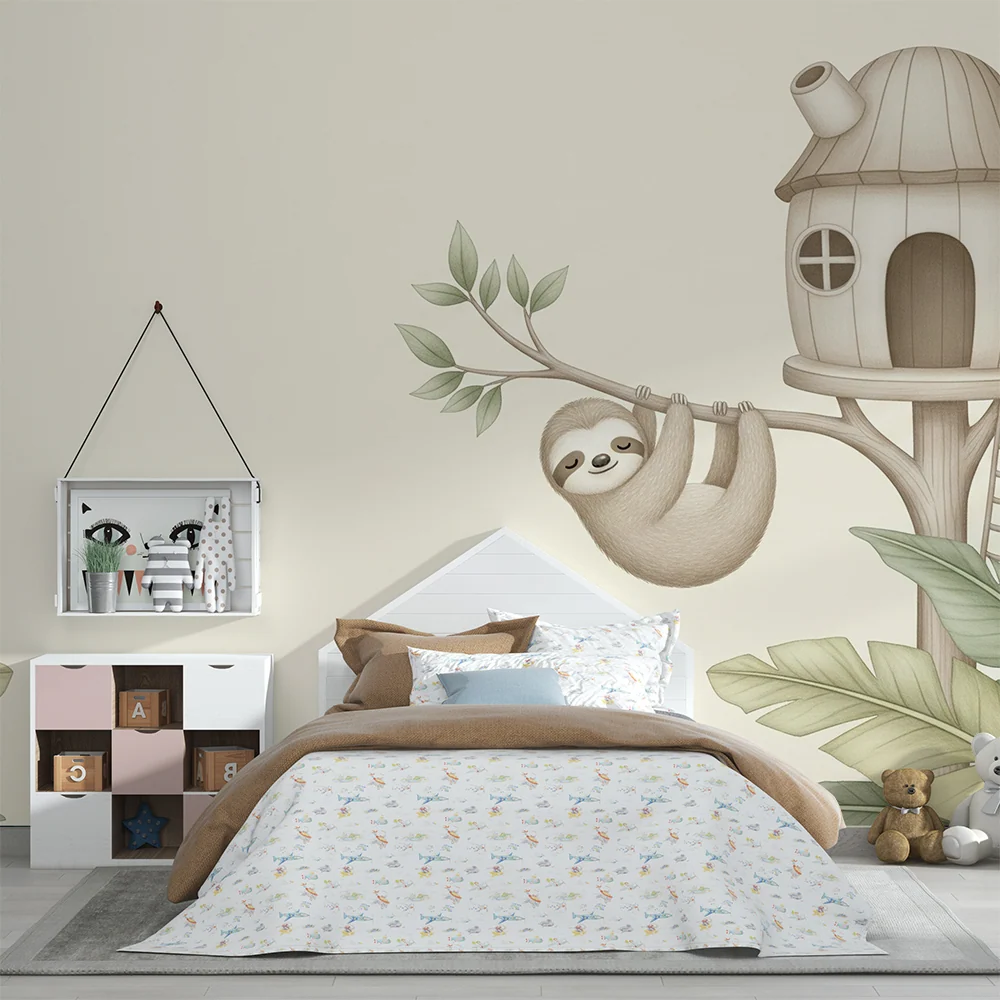 Babyzimmer Tapete | Faul im eigenen Haus