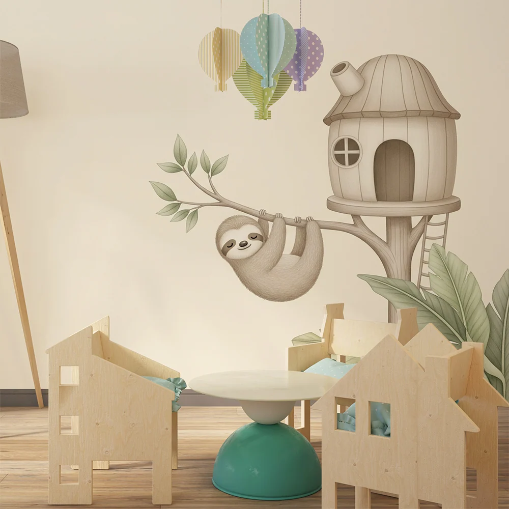 Babyzimmer Tapete | Faul im eigenen Haus