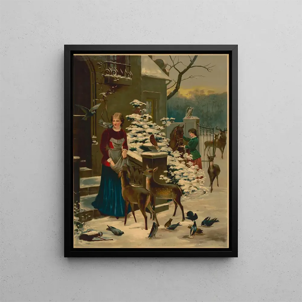 Gemälde Die Haus und ihr Schatz - Anonym | Kunstdruck