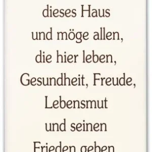 Gott segne dieses Haus - Keramikfliese