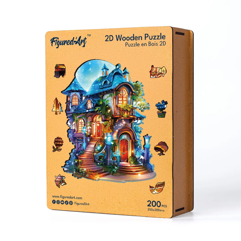 Holzpuzzle Erwachsene - Verzaubertes Haus