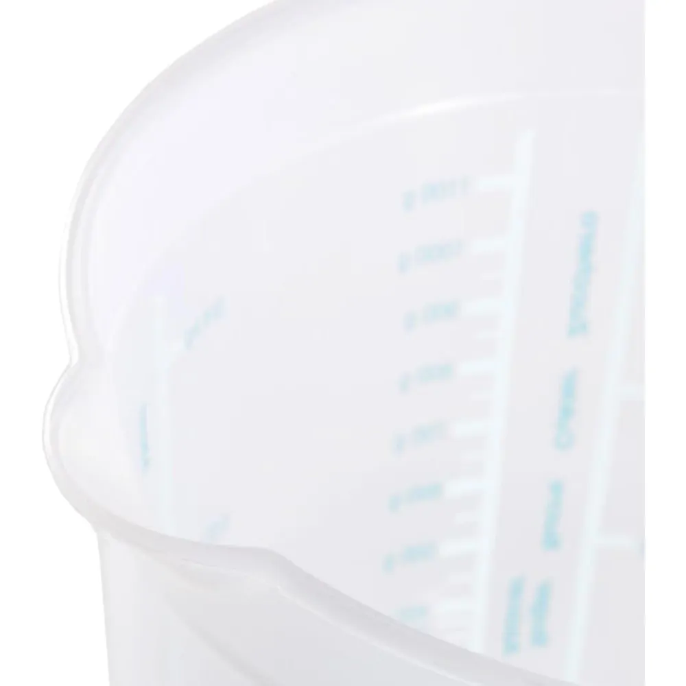 Keeeper Messbecher, rutschfest, mit Griff, 1l, aquamarin, Masimmo