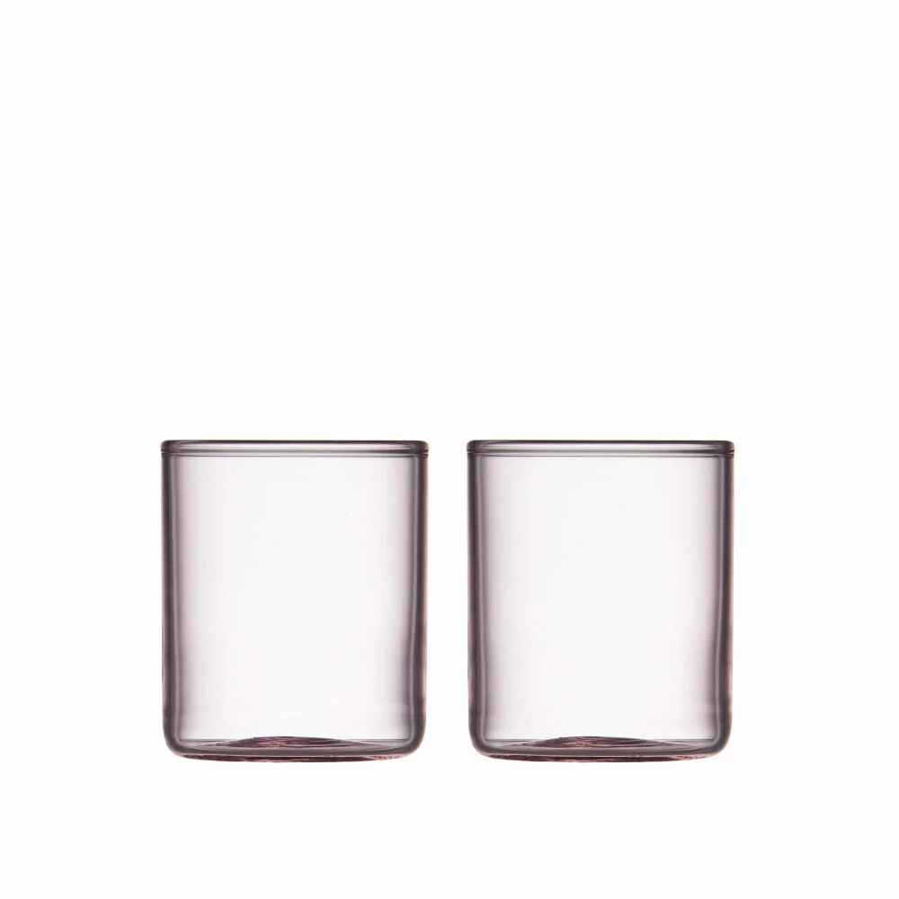 Lyngby Glas Messglas Torino 2er Set, Messbecher, Glas, Pink, 600 ml, 30202