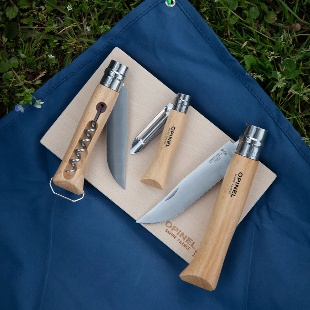 Opinel Outdoor-Set Taschenmesser, Korkenzieher und Flaschenöffner 'Nomade'