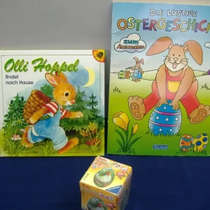 Osterset 3-teilig* Puzzleball, Malbuch, Buch "Olli Hoppel findet nach Haus" Neu
