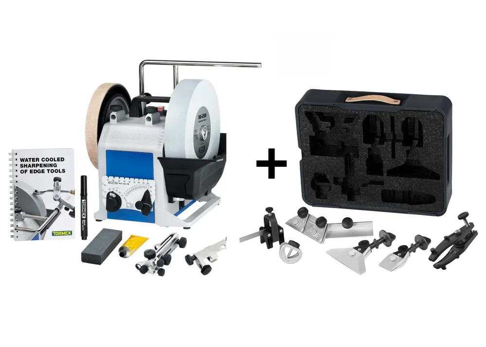 SET: TORMEK Nassschleifmaschine-SET T-8 + Haus- & Heimpaket HTK-1006