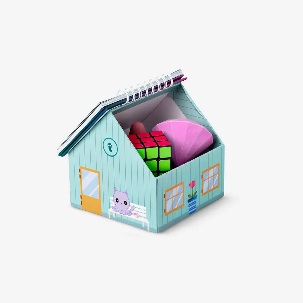 Tischkalender als Haus