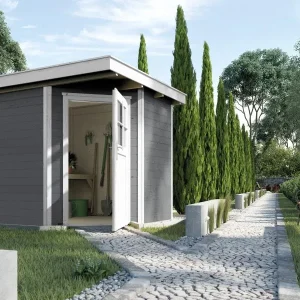 Weka Gartenhaus 5-Eck-Haus 229 Gr 1 grau