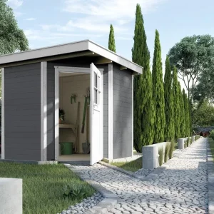 Weka Gartenhaus 5-Eck-Haus 229 Gr 2 grau