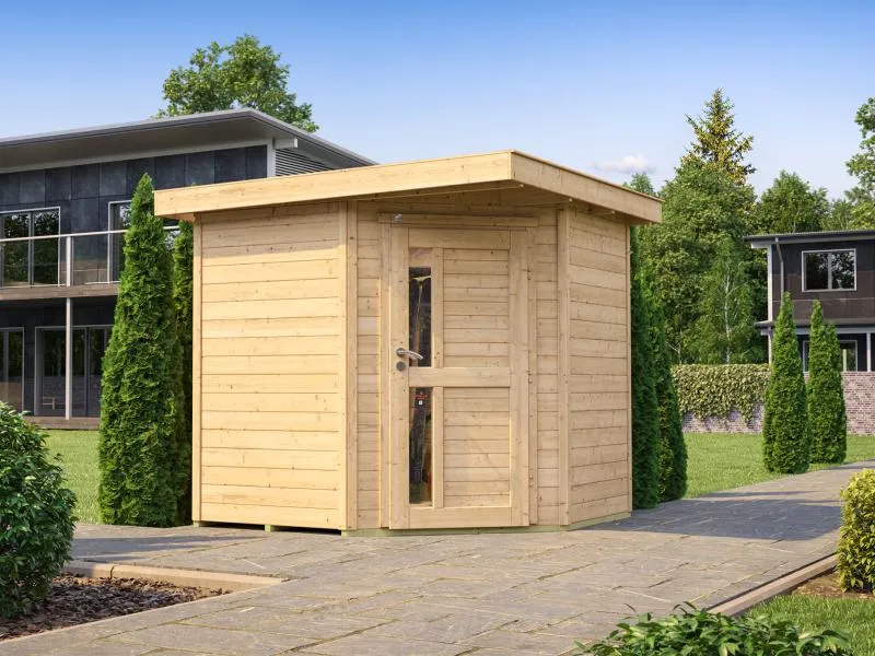 Weka Gartenhaus 5-Eck-Haus 229 Gr 1 natur