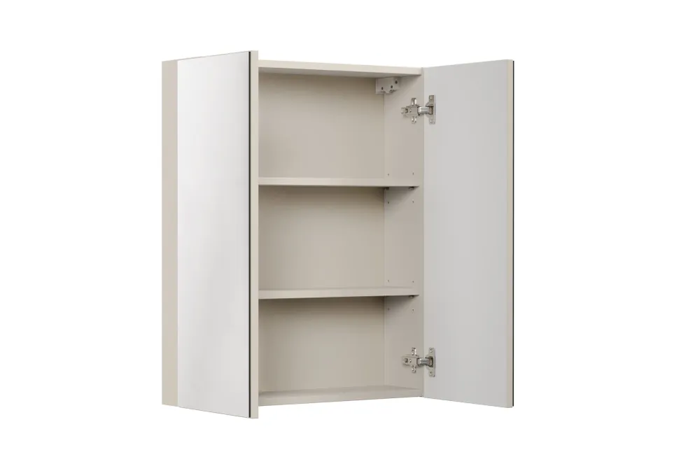 Kaschmir-Spiegelschrank 60 cm, 2 Türen