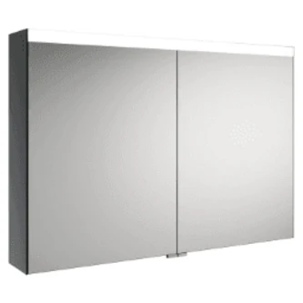 Prima Spiegelschrank mit verspiegelt Korpus und LED-Beleuchtung – 100 × 69 × 16 cm
