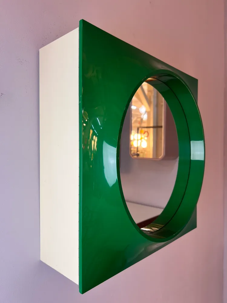 Spiegelschrank Quadrat grün von Hammarplast