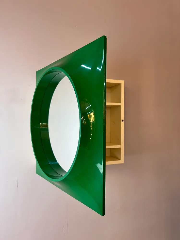 Spiegelschrank Quadrat grün von Hammarplast