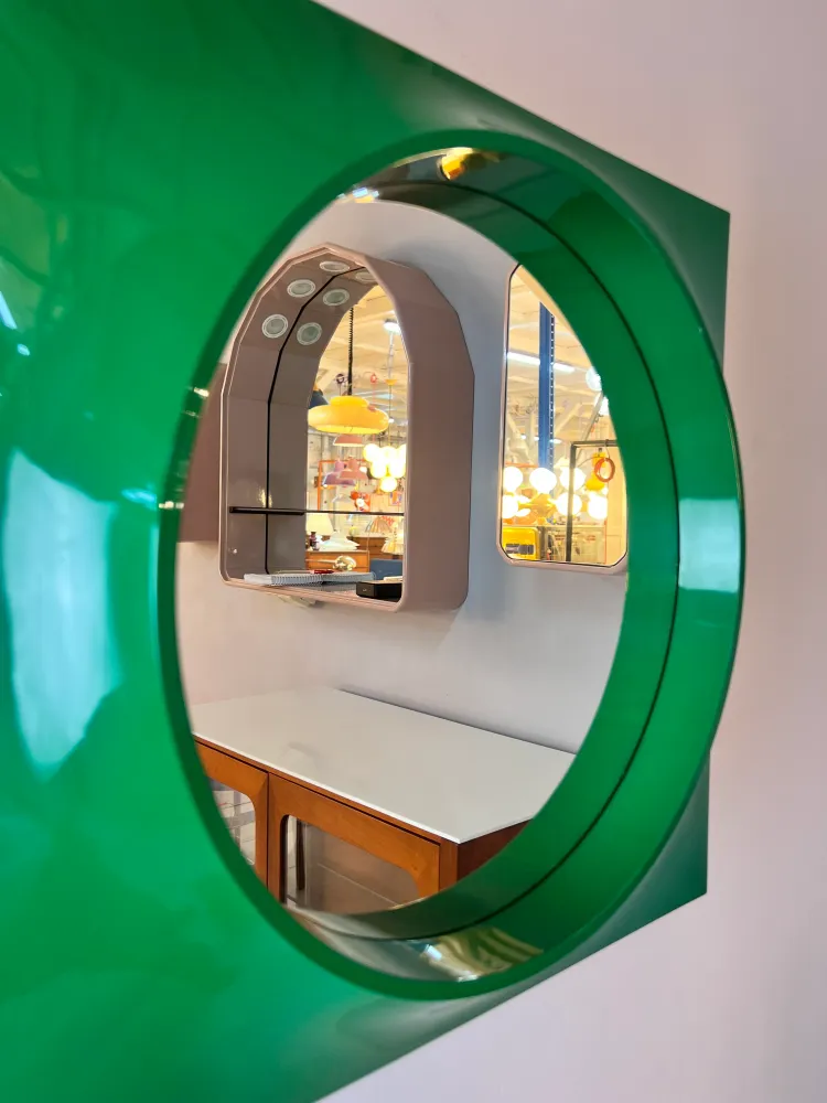 Spiegelschrank Quadrat grün von Hammarplast