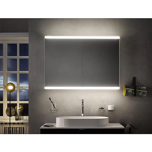 Unterputz LED-Spiegelschrank Emco Prime 2, mit Lichtsteuerrung und Tastdimmer, 600 mm Breite