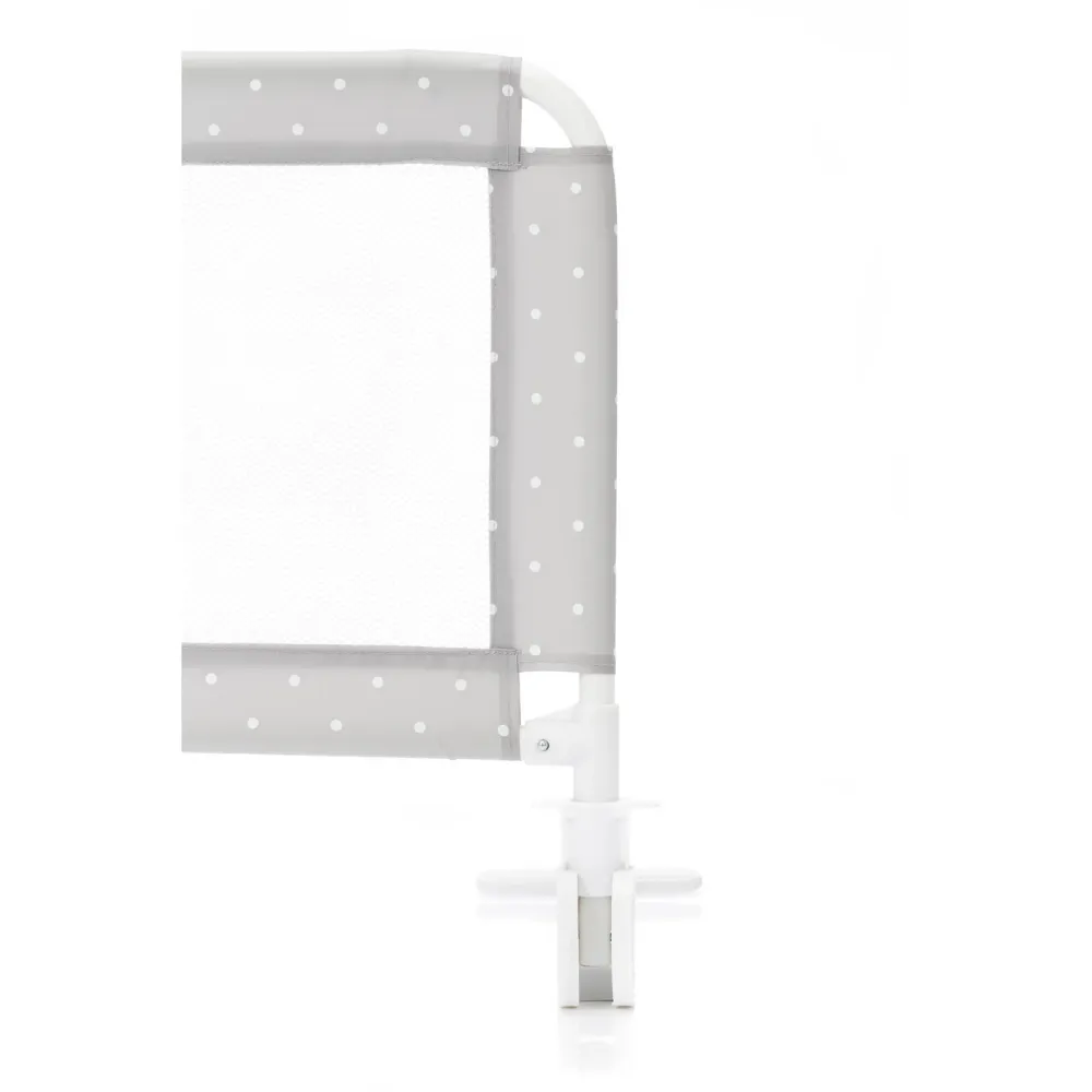 Fillikid Bettschutzgitter Hugo 135x50 cm Punkte grau mit klappfunktion, für Boxspringbetten
