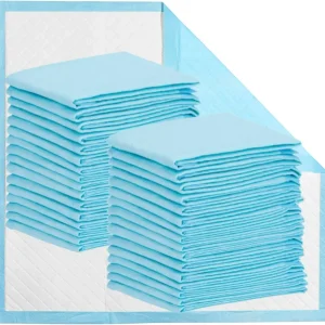 Buyockss Inkontinenzunterlagen für Bett, 80 x 90 cm, wasserdicht, 25 Stück, saugfähige Einweg, Wickelunterlage, starke Sau...