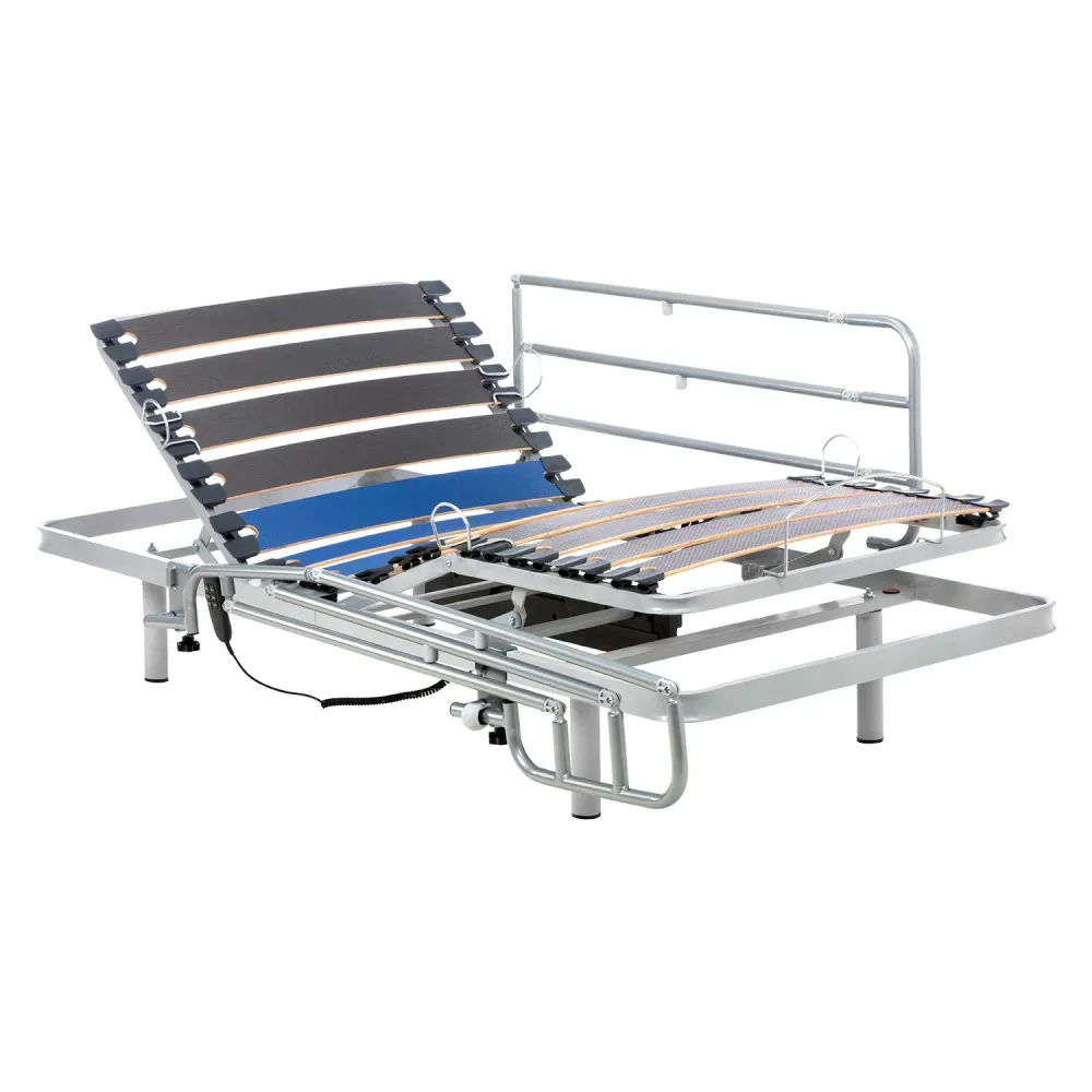 Kompaktes verstellbares Bett mit Seitengittern - 105x200 cm